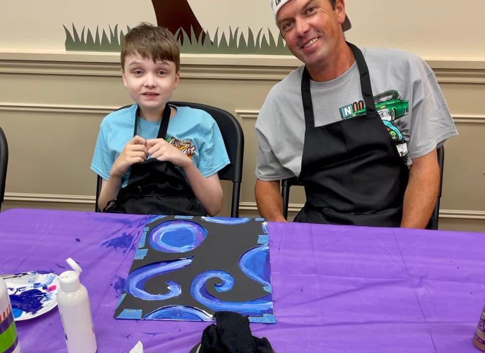 art class Kody & Dad - Art